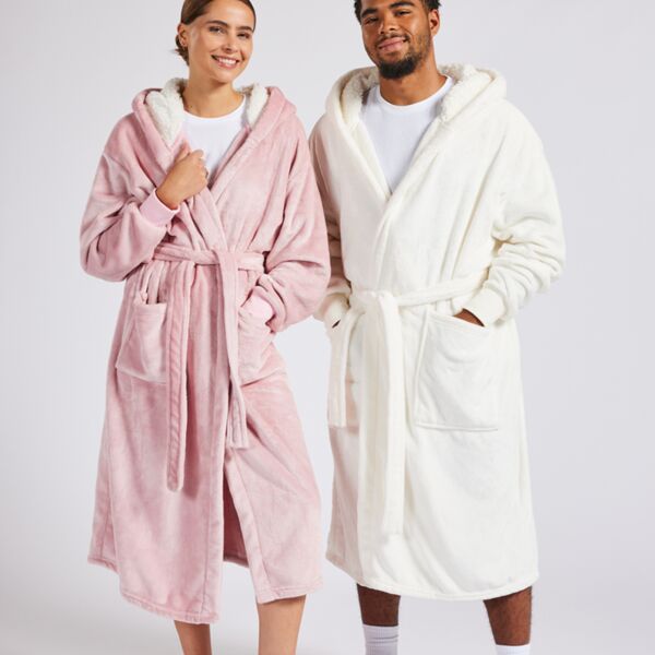 Brand Lab Unisex Hooded Cuffed Robe Thumbnail